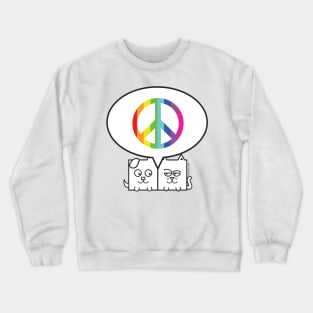 Lucky+Loni Peace Crewneck Sweatshirt